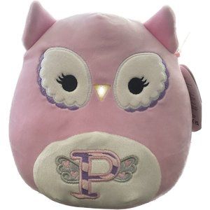 Squishmallow 8” Mildred the Owl Letter P Initial P VALENTINES DAY NEW